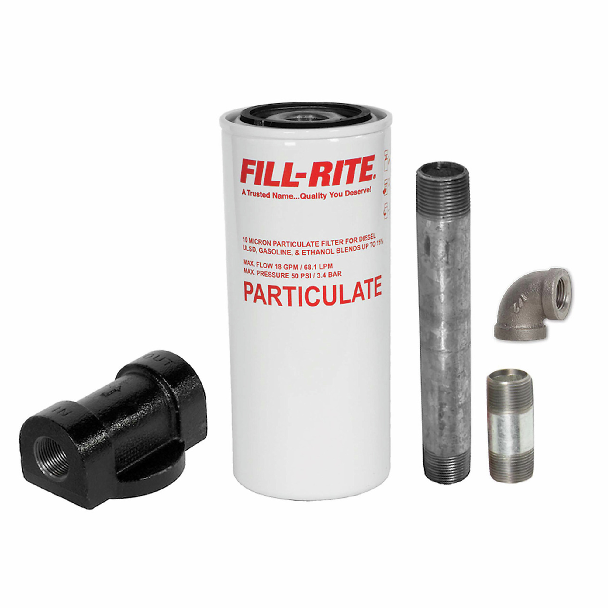 Fill-Rite Fuel Transfer 3/4in. Filter Kit with F1810PM0 Filter, Model# 1200KTF7018